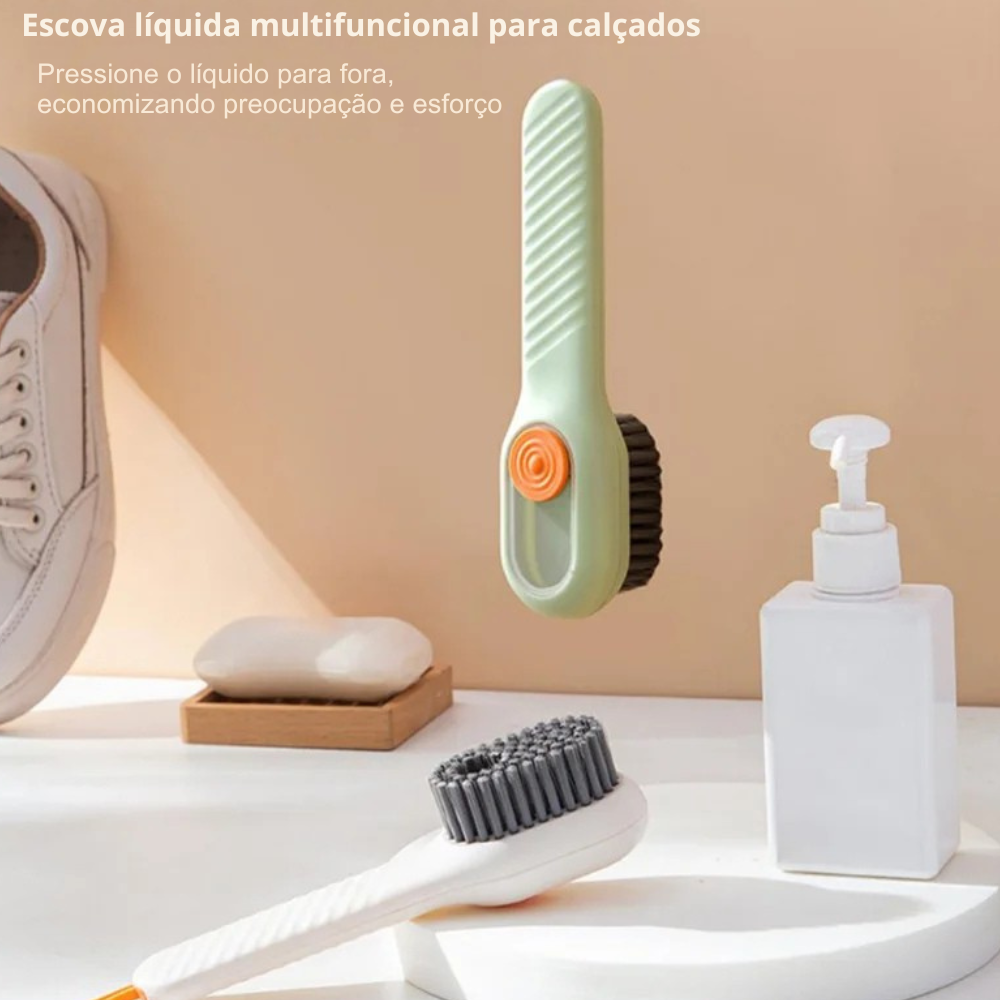 🧼 TrendClean™ – Escova Multiuso com Dispenser (COMPRE 1 LEVE 2)